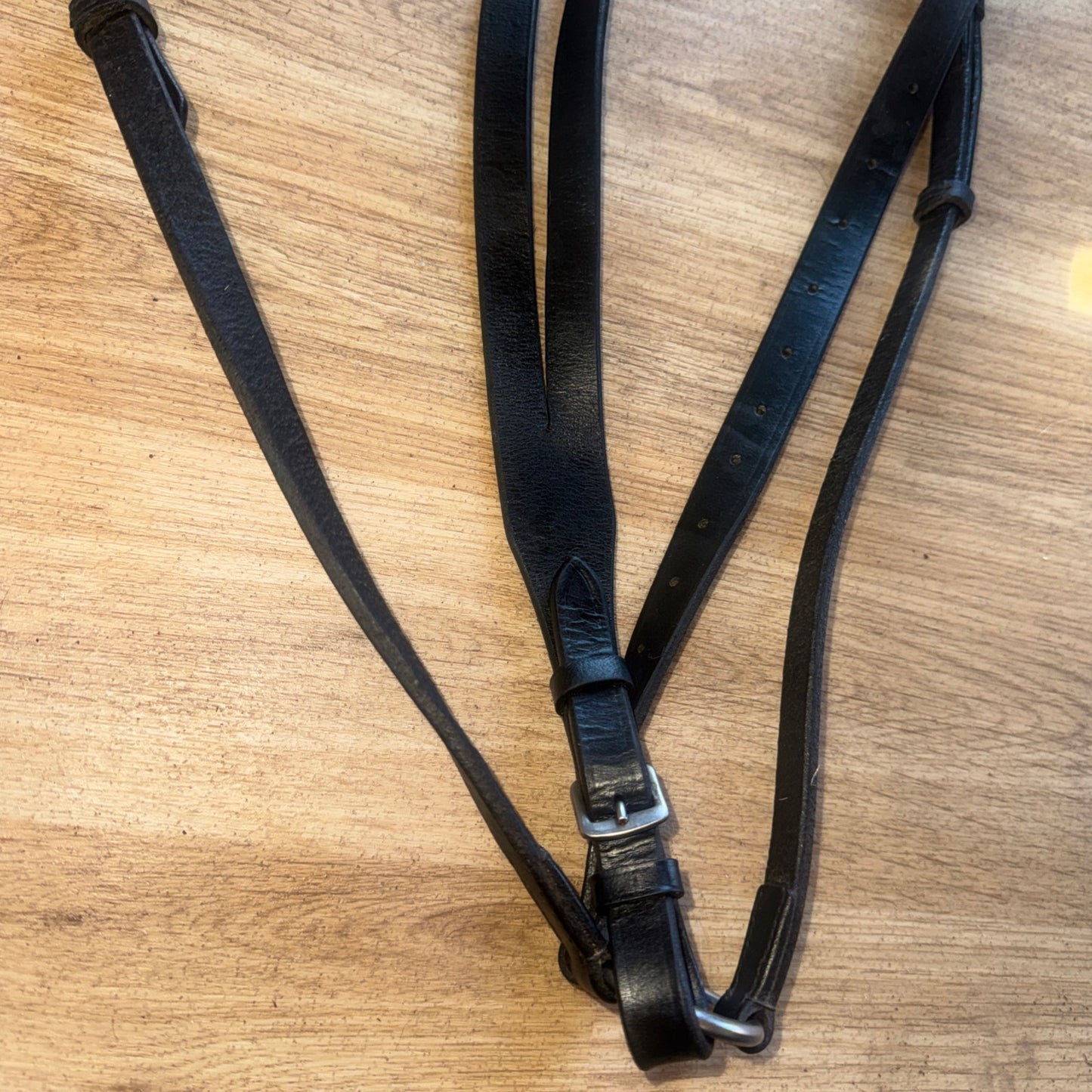 Black Leather 3 Point Breastplate Full Running Martingale Attachment Hunting #33