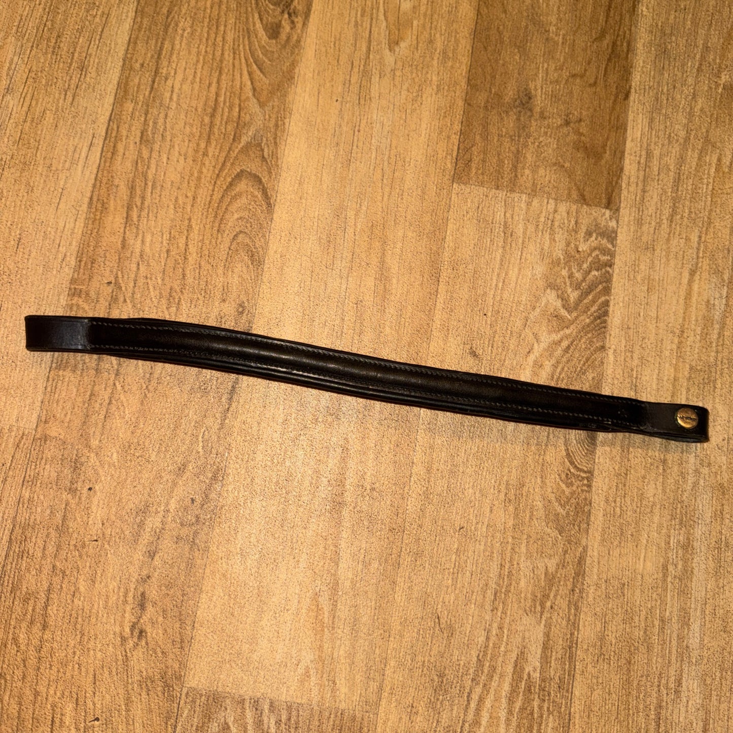 Whitaker Black Raised Leather Browband | Size Pony #213