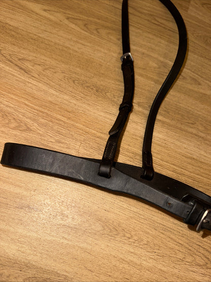 Dark Brown Cob Size English Hunter Noseband #13