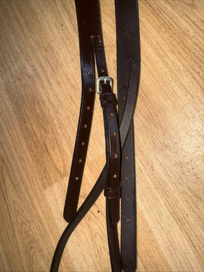 Ascot Brown Cob Size Headpiece #913