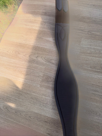 Brown Shaped 38” Leather Girth | Elasticated
