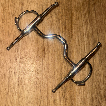Myler 5” High Port Full Cheek Snaffle & Hooks