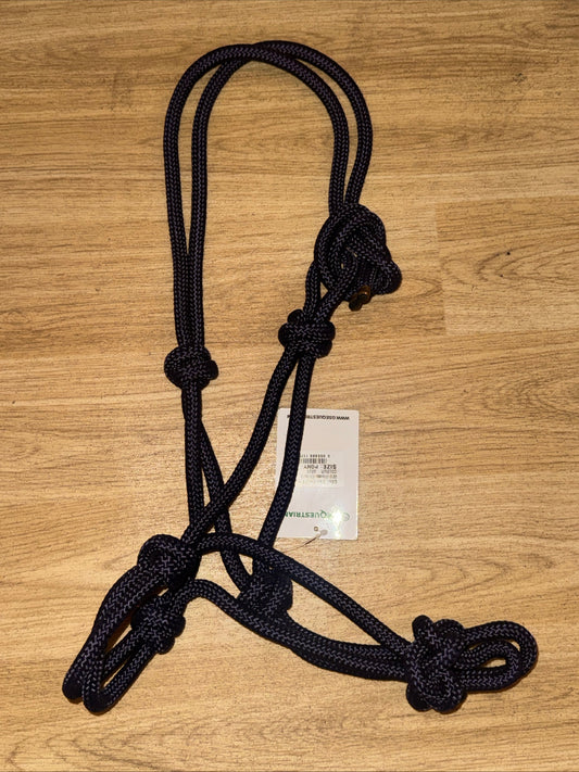 GS Equestrian Navy Rope Halter - Pony