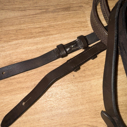 Brown Rubber Full Size Reins #117
