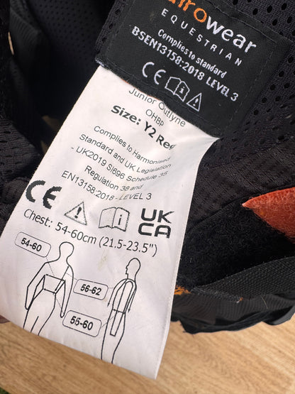 Airowear Childs Y2 Regular Body Protector 2018 | Upto Current Standards Pc Comp