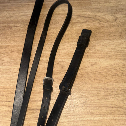 Black English Leather Pony Size Standing Martingale #29