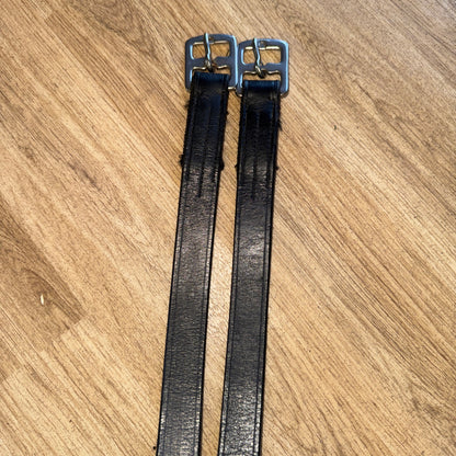 Black Leather 56” Stirrup Leathers #68 | Second Hand Tack