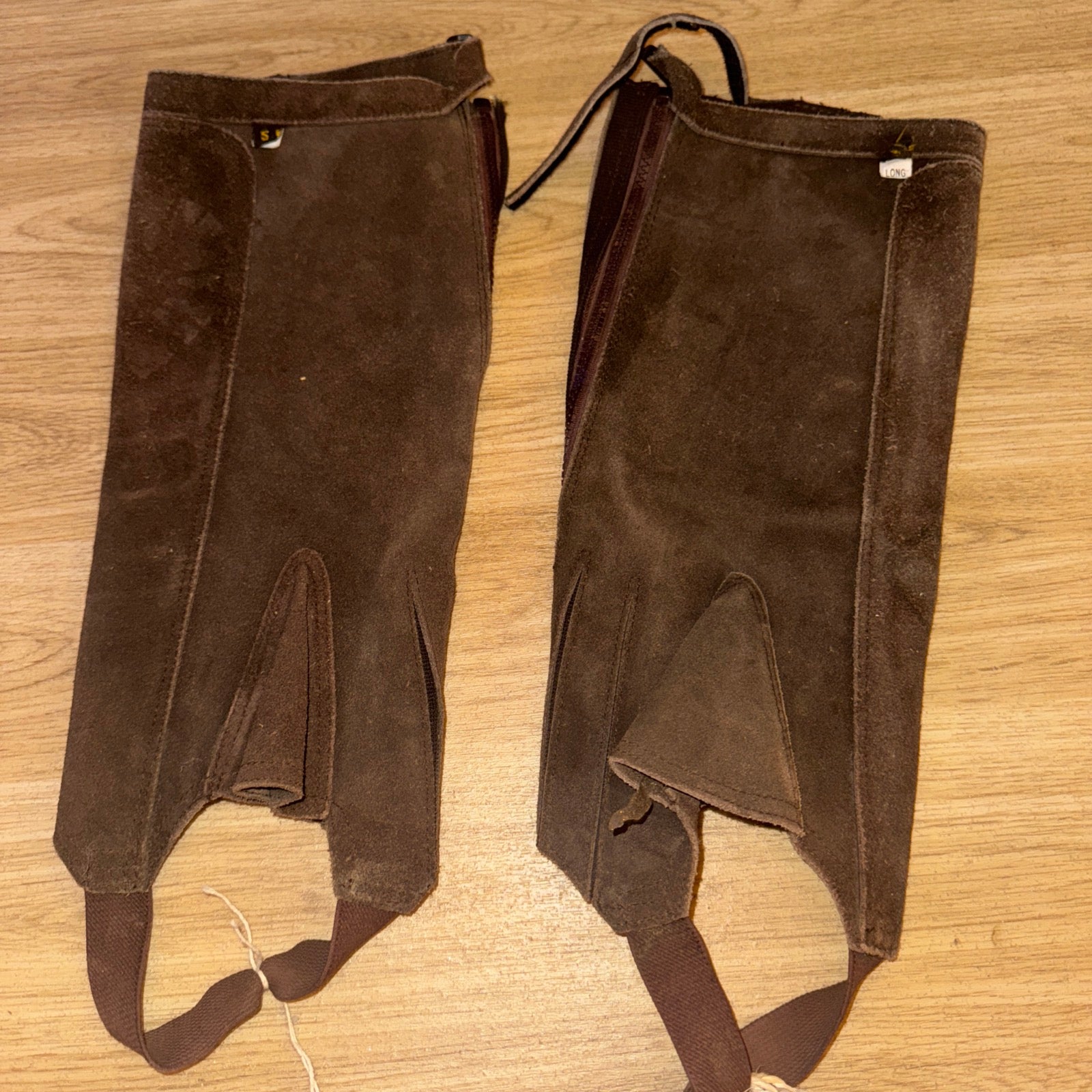 Harry Hall Suede Small Half Chaps - Stretchy