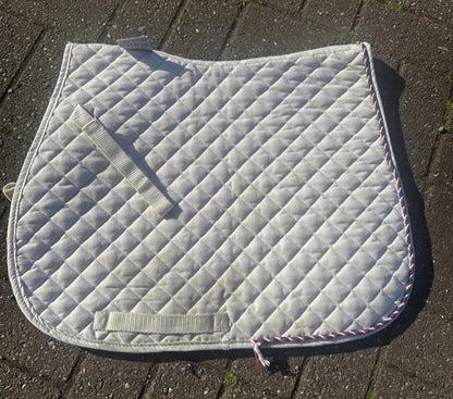 Shires Wessex White Pony/Cob Saddle Pad