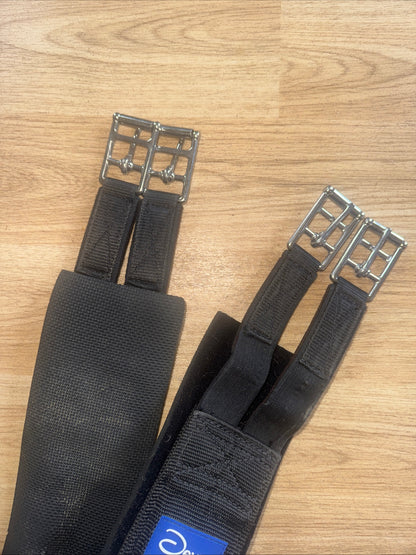 Dever Black Neoprene Lined Elasticated 38” Girth | Second Hand Pony Horse Tack