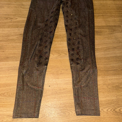 Eqcouture Tweed Look Riding Tights - Medium - NEW
