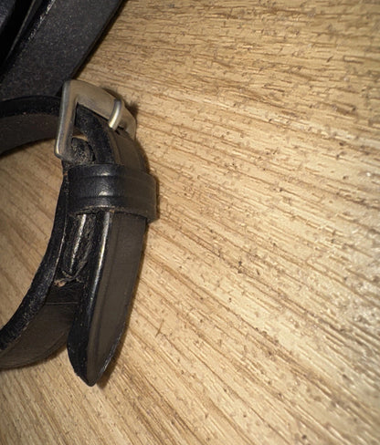 English Black Leather Show 54” Reins - FULL #61