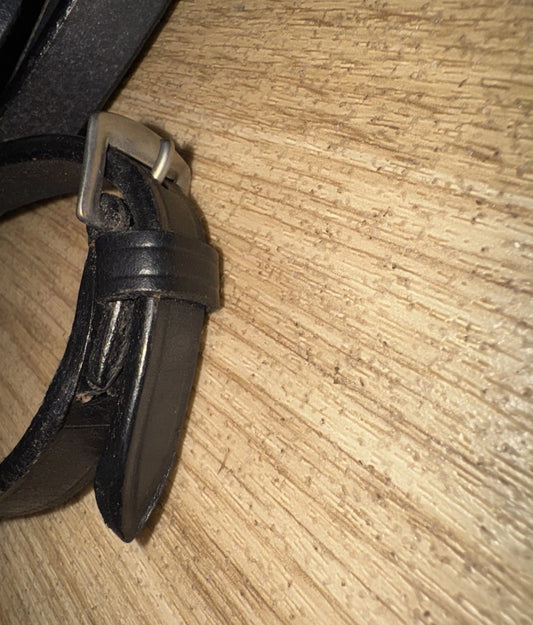English Black Leather Show 54” Reins - FULL #61