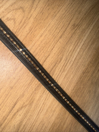 Black Bling Diamanté Pony Size Browband #777