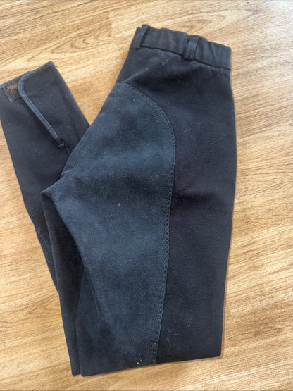 Derby House Black Full Suede Seat Ladies 24” Breeches