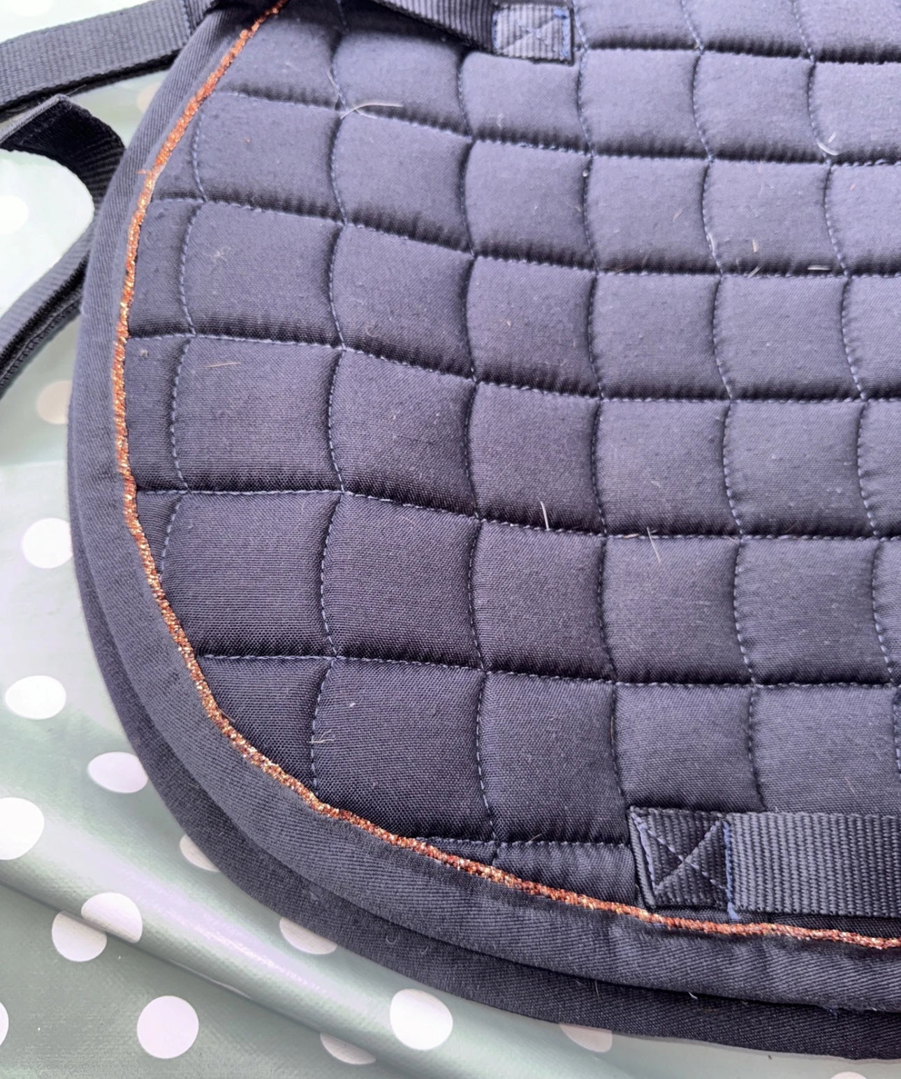 Horze Navy Pony Saddle Pad - Free Postage