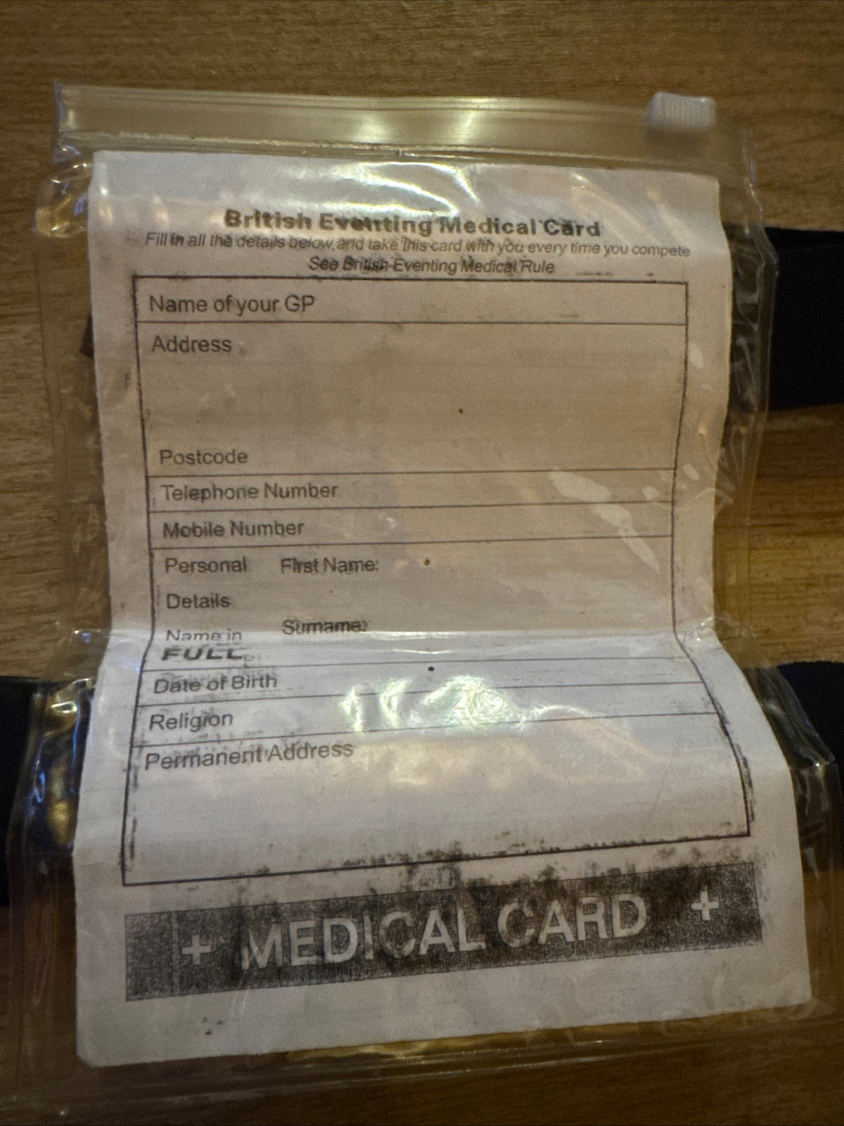British Eventing Medical Arm Band - Medic