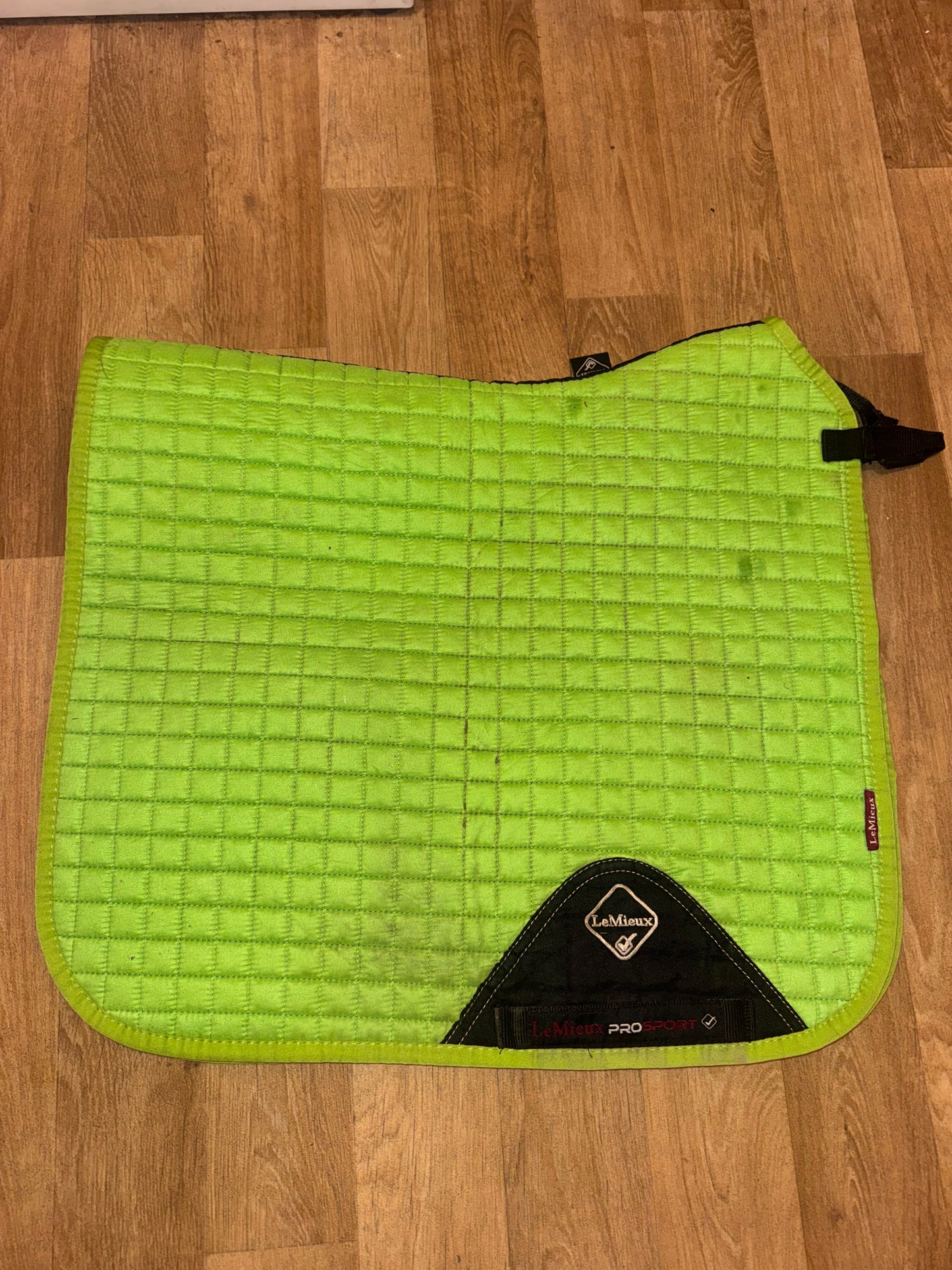 Lemieux Lime Green Dressage Square Saddle Pad | Size Large