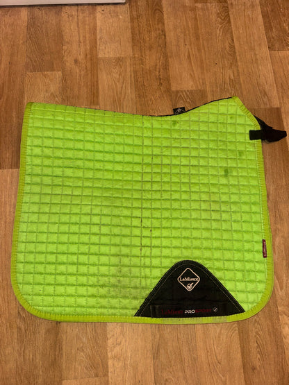 Lemieux Lime Green Dressage Square Saddle Pad | Size Large