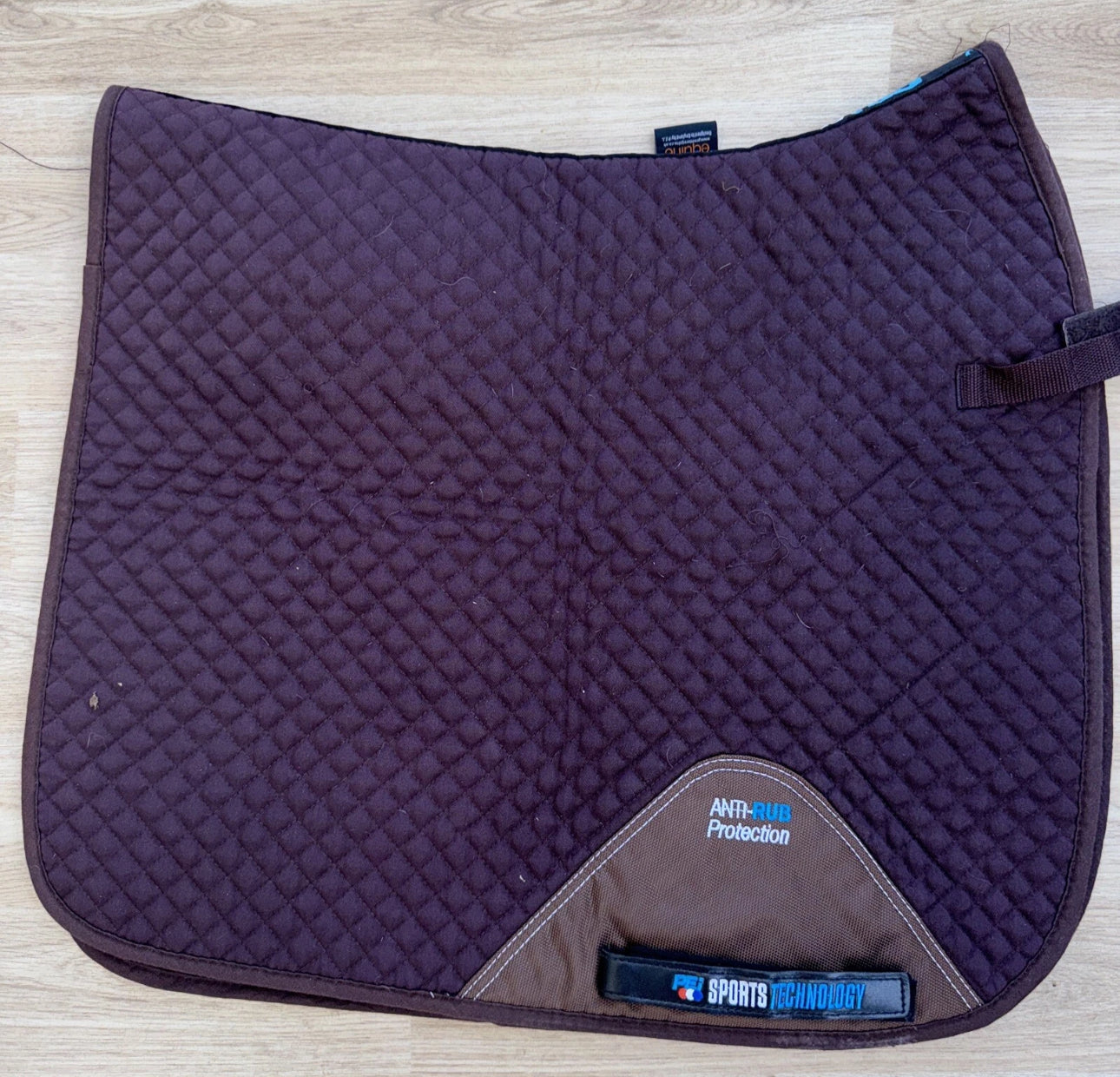 Premier Equine Brown Full Size Dressage Square Saddle Pad