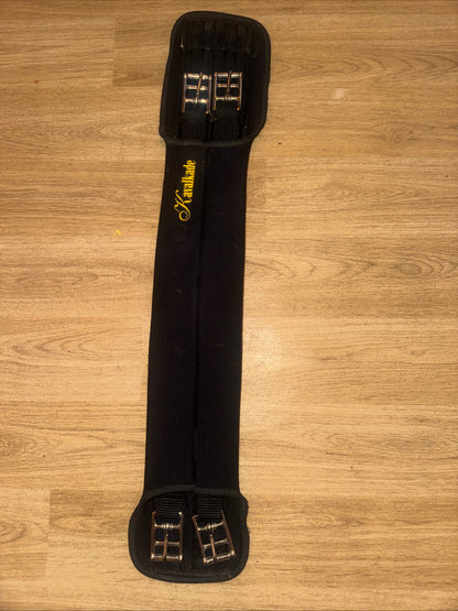 Kavalkade Neoprene Padded 22” Girth Short Dressage Comfort Black