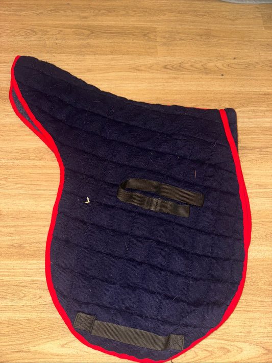 Thermatex Navy Bound Red Full Size Numnah