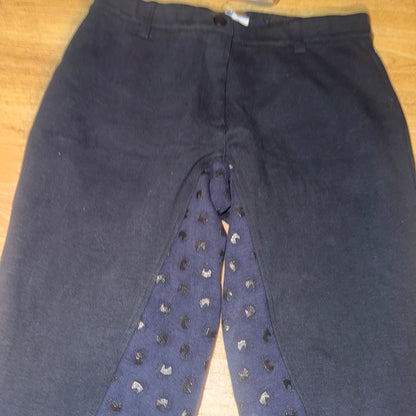 Crane Navy Full Gel Seat Jodphurs  - Ladies 32”