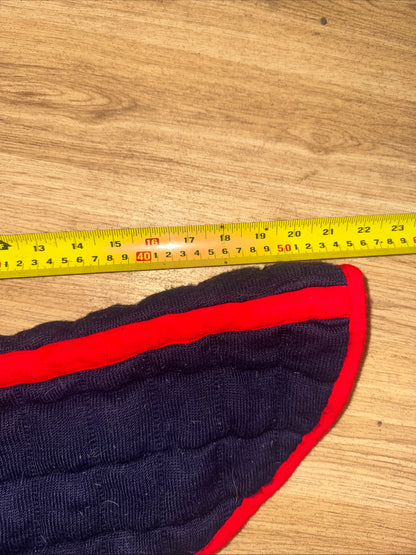 Thermatex Navy Bound Red Full Size Numnah