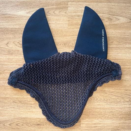 Schockemöhle Muffler Navy Full Size Ears Veil | Second Hand Tack
