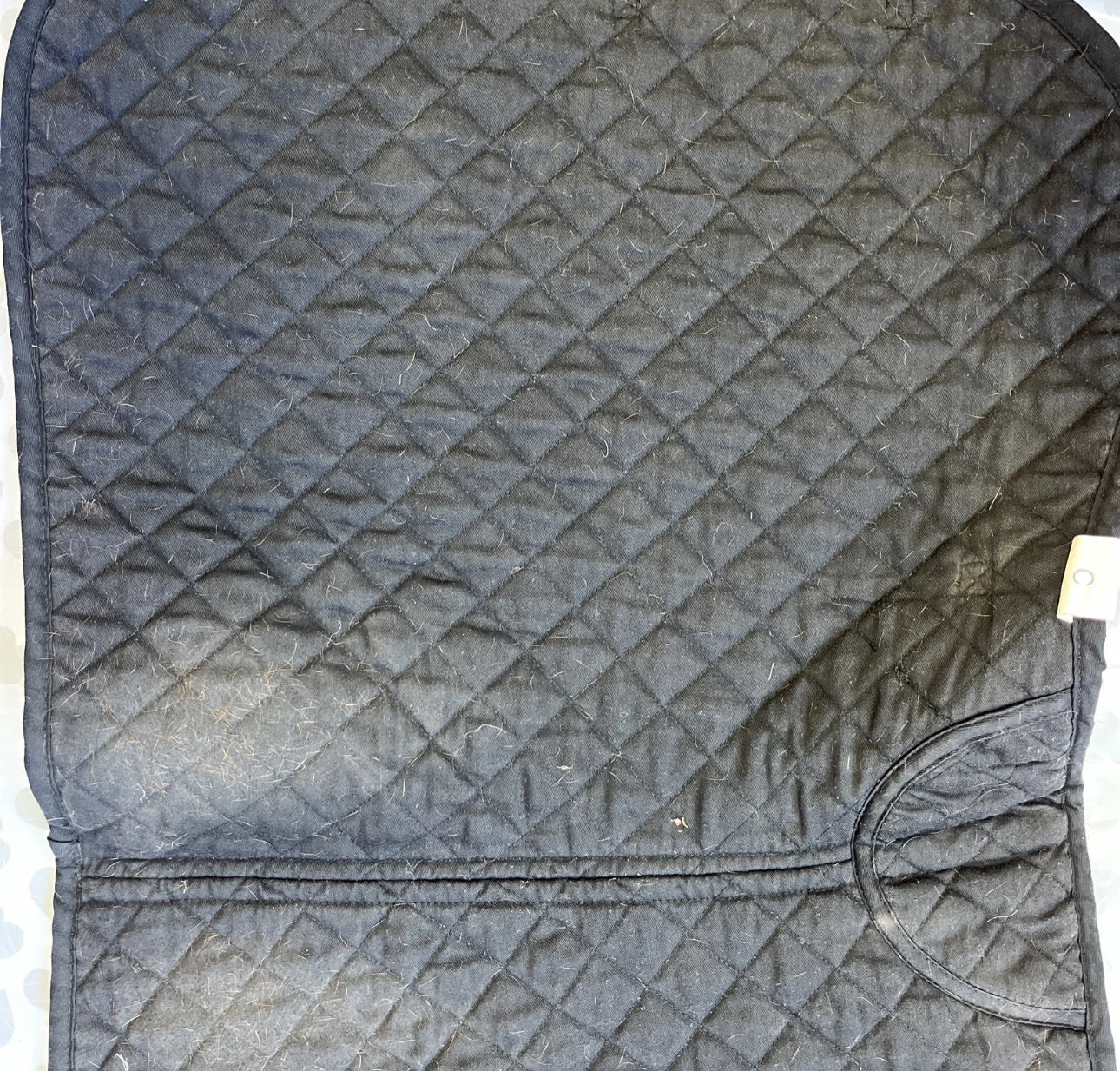 Rhinegold Black Cob Saddle Pad