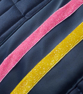 Premier Equine My Pony Jack Cotton GP/Jump Glitter Saddle Pad - NAVY