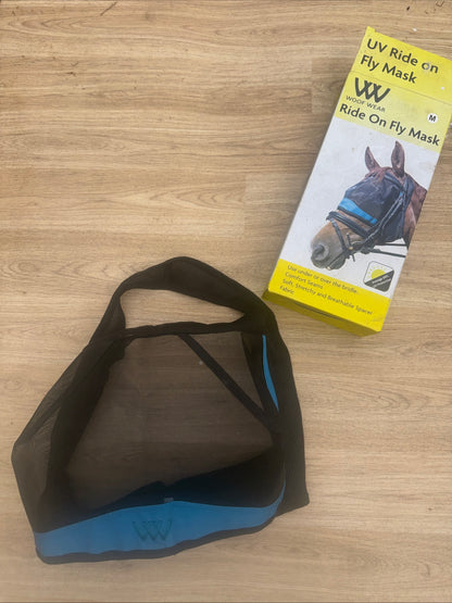Woof Wear Brand New Uv Ride On Fly Mask Medium Fly Protection Horse Riding .