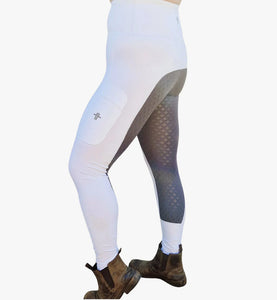 Funky Fit Performance Competition Pull On Tights - White