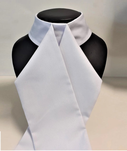 Showquest Pique Ready Tied Stock - White - Adult Large