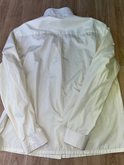 Caldene Long Sleeved Show Shirt Cream Size 16
