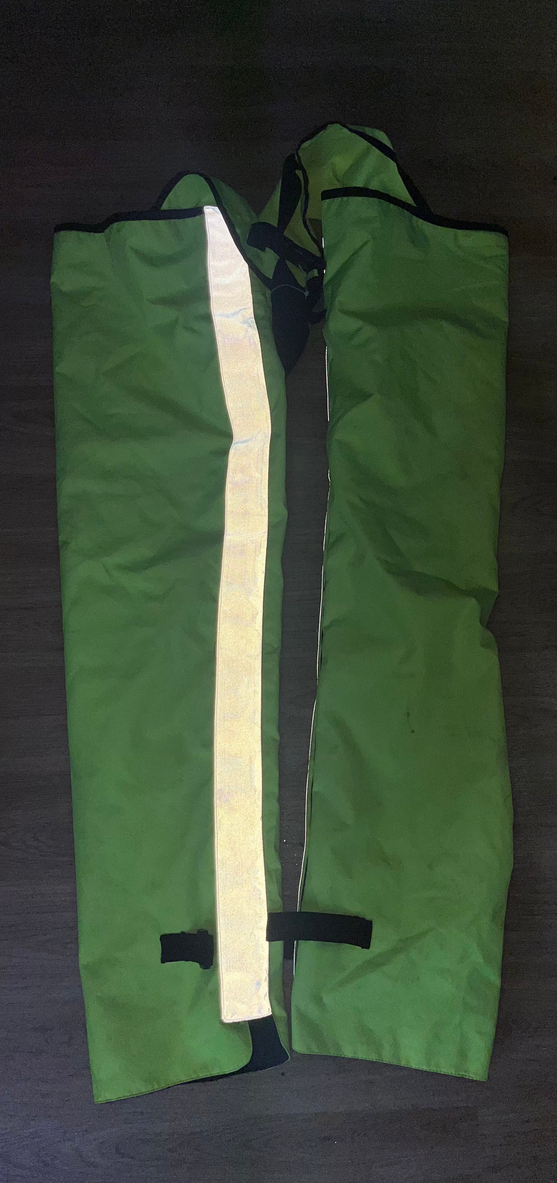 Luna Rider Full Length Chaps Reflective Straps Size Small