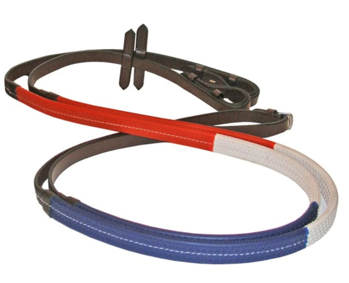JHL Rubber Training Reins - Pony - Teaches Child Where To Hold Reins