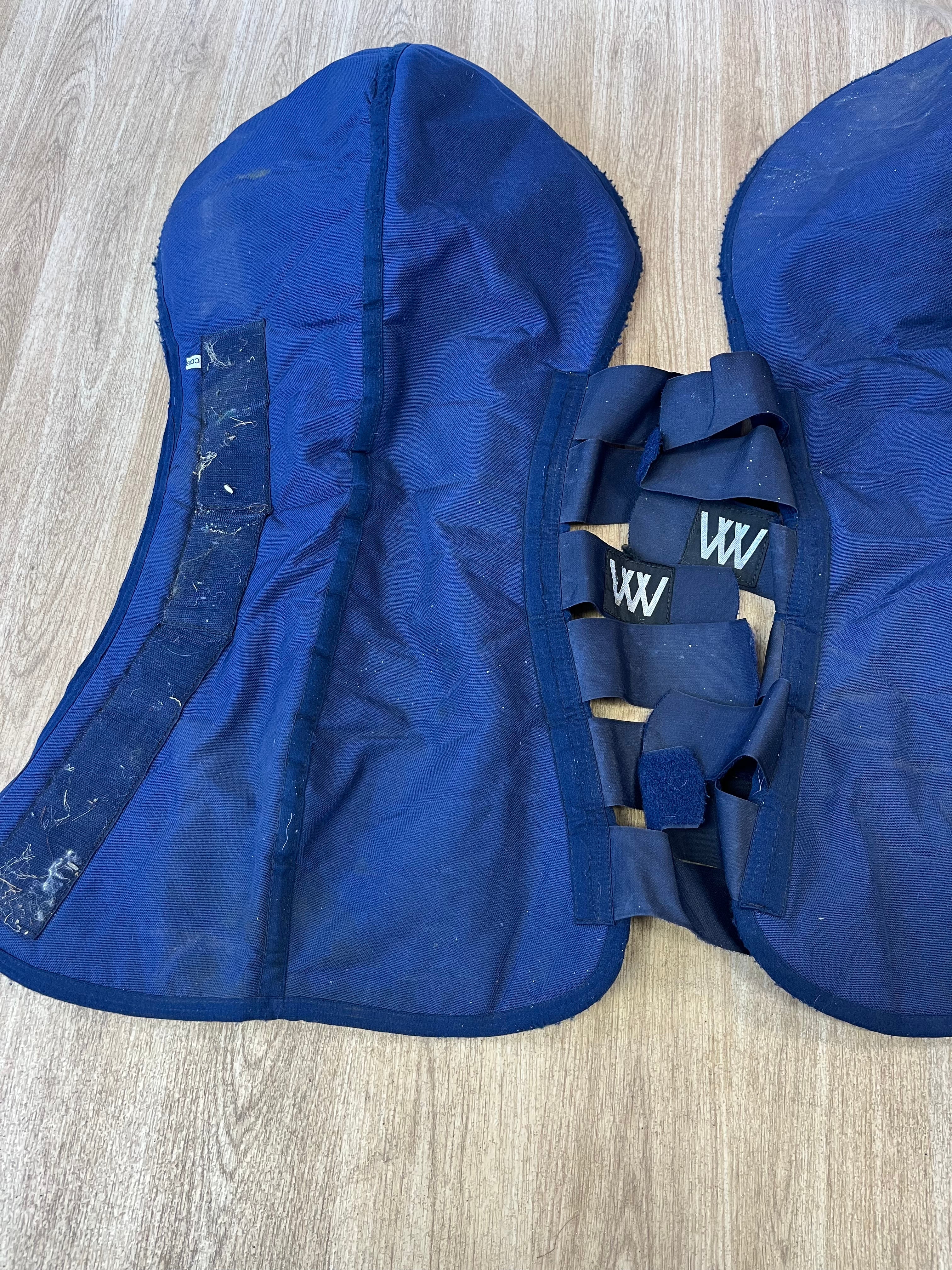 Woof Wear Navy Travel Boots Cob  Fronts And Backs