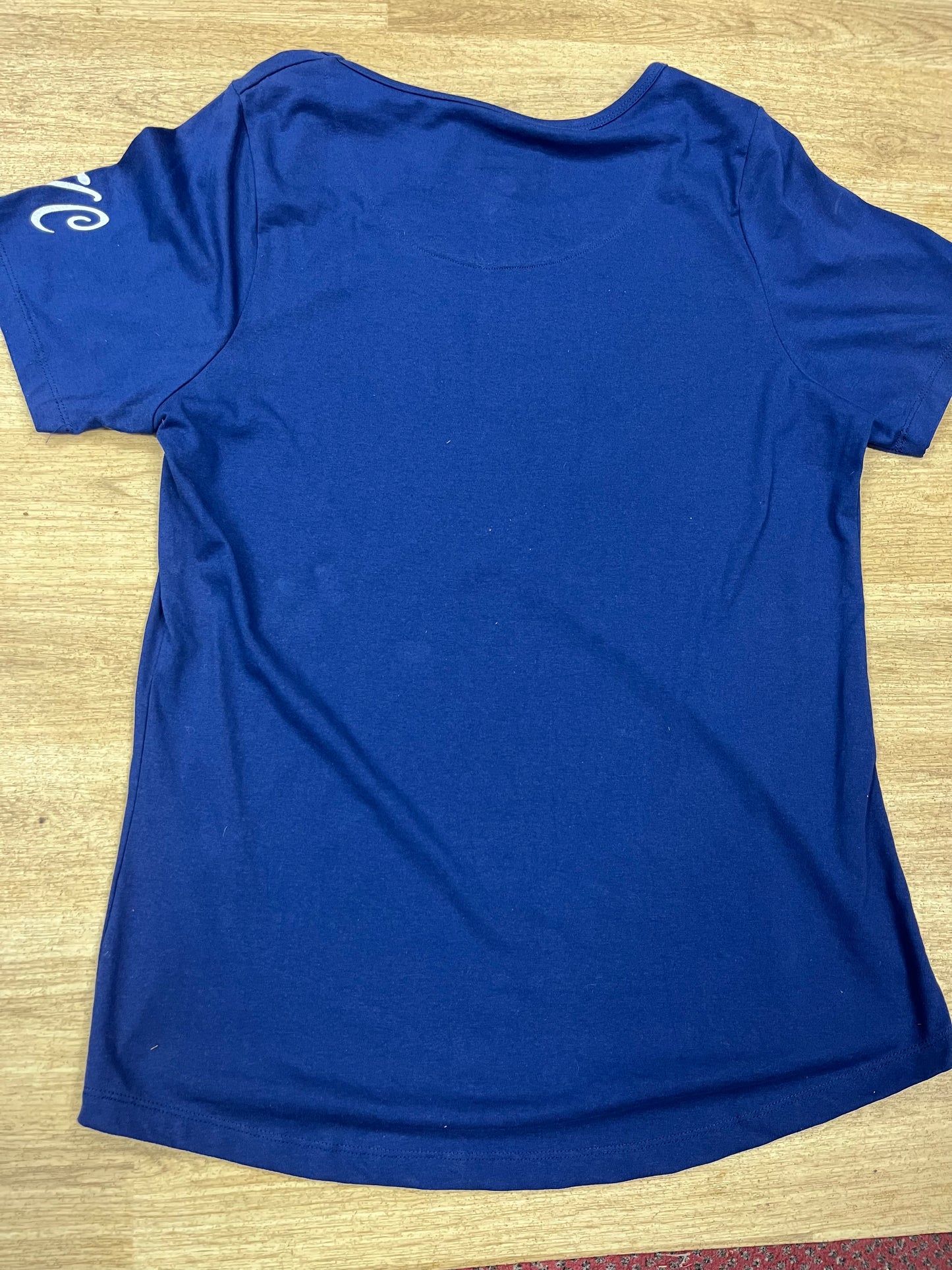 Horse Contour Ladies T - Shirts Pink Or Blue