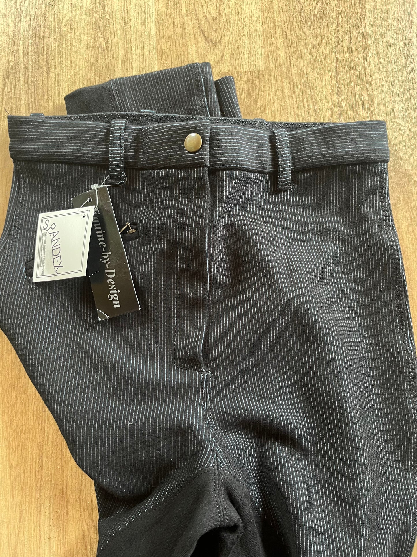 Ebd Size 28” Ladies Pinstripe Jodphurs Black