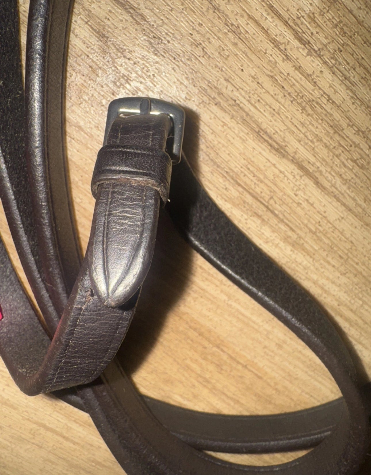 Brown Full Size Plain Show Reins #18