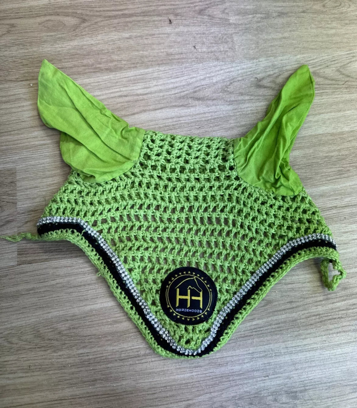Horzehoods Cob Size Green Fly Veil Ears #13