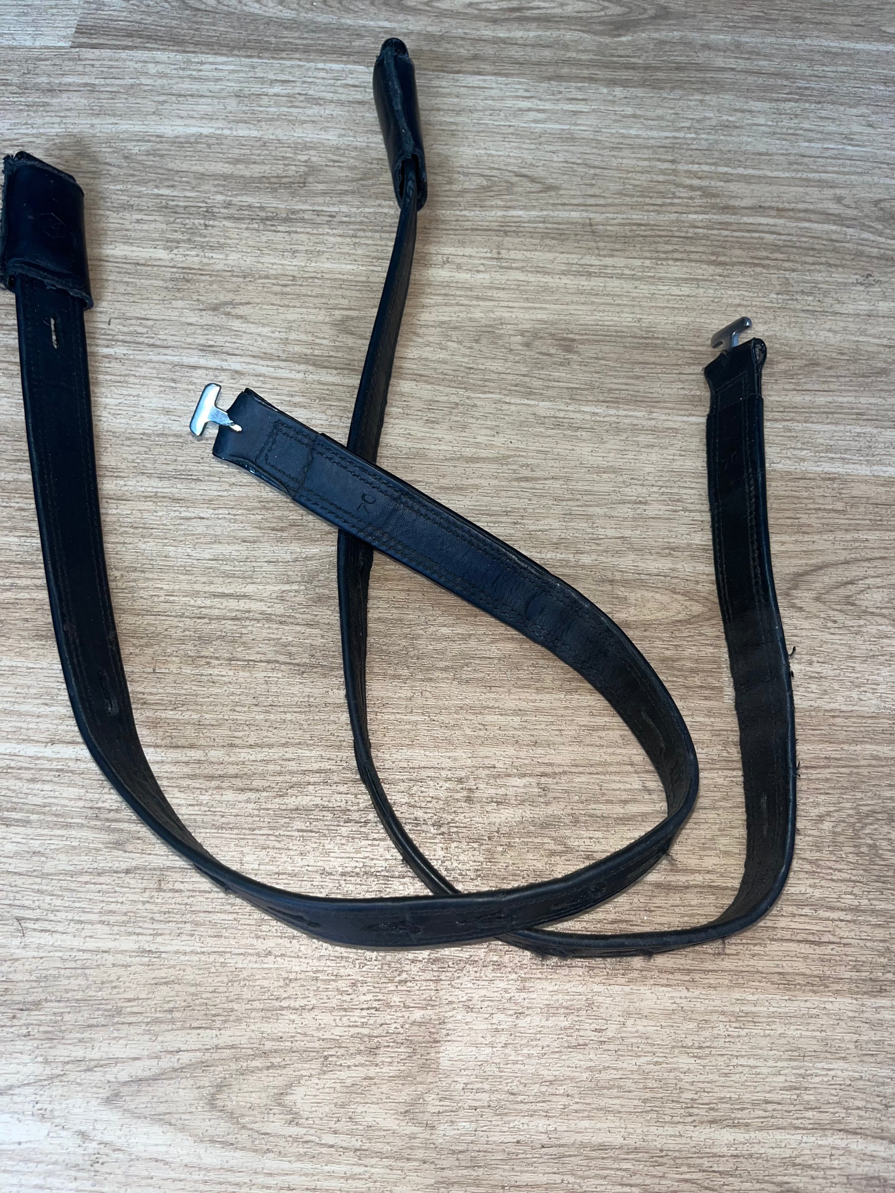 Webbing English Leather Stirrup Leathers 70 Cms