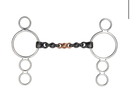 Shires 3 Ring Dutch Gag Waterford with Sweet Iron Mouth - 5.5”