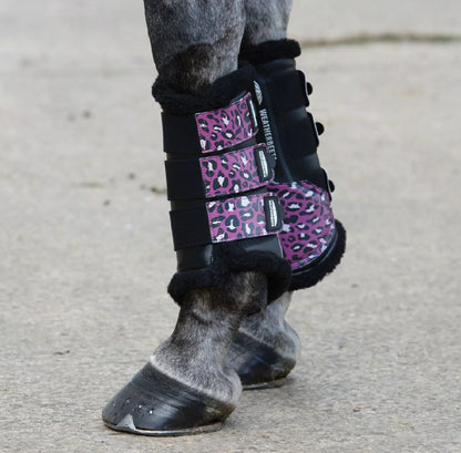 Weatherbeeta Leopard Brushing Boots - Size Pony