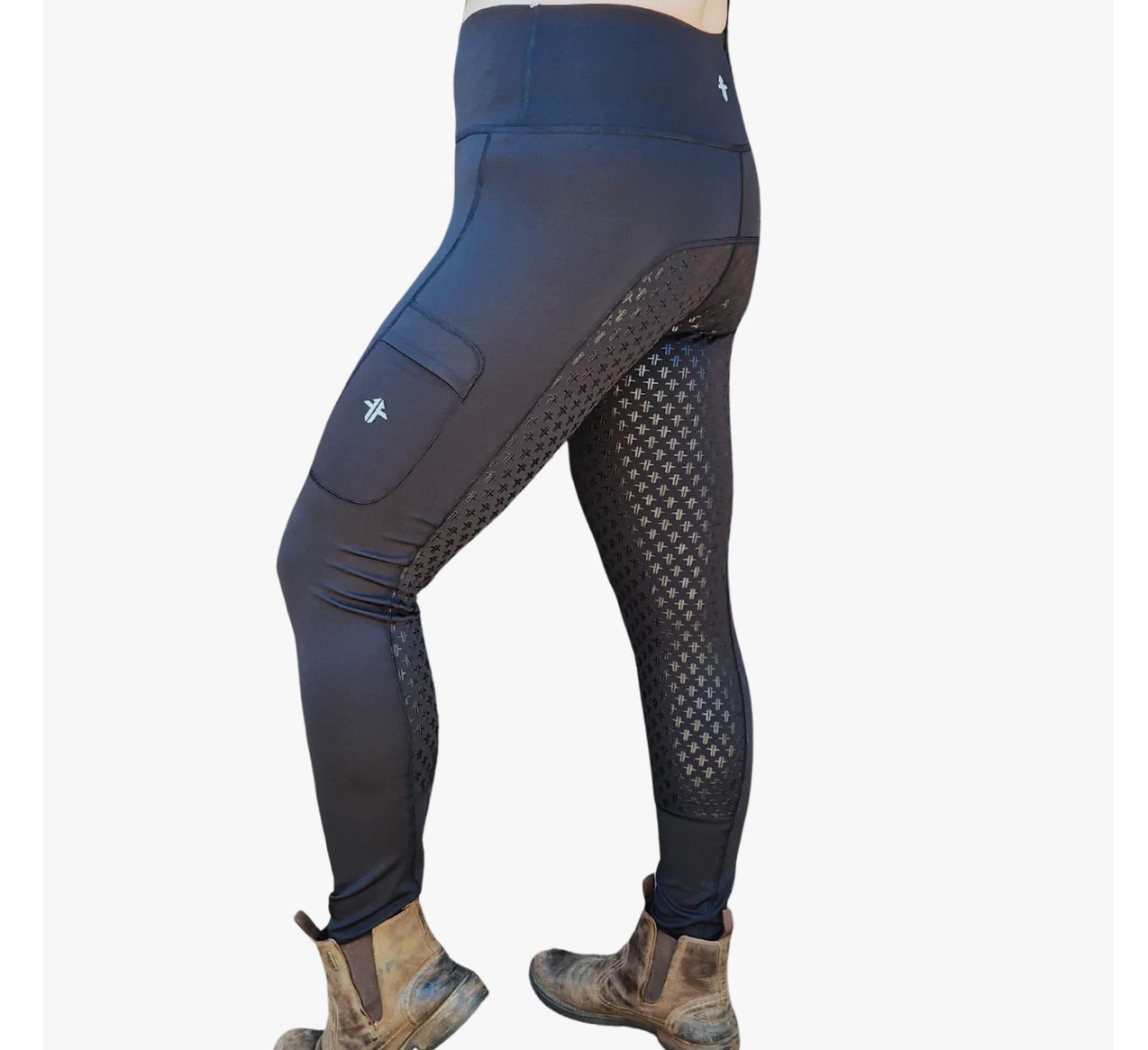 Funky Fit Performance Pull On Tights - Black