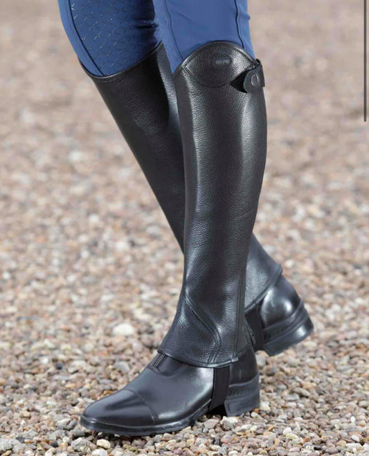 Premier Equine Loros Junior Leather Half Chaps