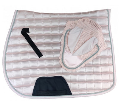 Satin Saddle Pad & Ears Set - Various Colours