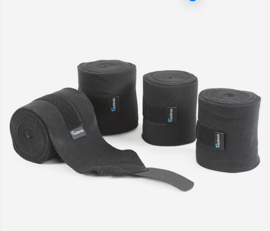 Shires Fleece Horse Bandages - Black