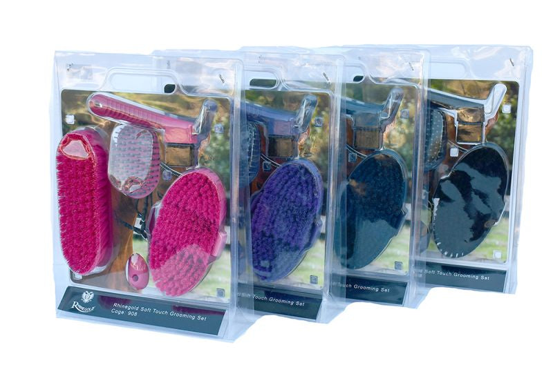 Rhinegold Soft Touch Grooming Brush Blister Pack